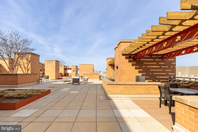 616 E St NW Unit 447, Washington, DC 20004 - view of patio / terrace with a pergola