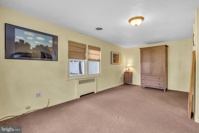 1545 Maple Ave, Haddon Heights, NJ 08035 - unfurnished bedroom with radiator, carpet floors, and baseboards