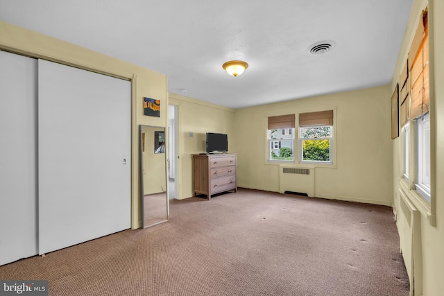 1545 Maple Ave, Haddon Heights, NJ 08035 - unfurnished bedroom with radiator heating unit and carpet floors