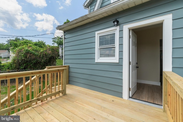 2701 Christopher Ave, Baltimore, MD 21214 - view of wooden deck
