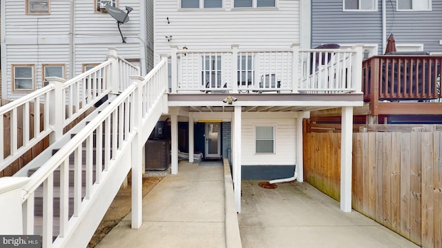 4914 3rd St NW, Washington, DC 20011 - entrance to property with a wooden deck