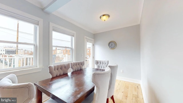 4914 3rd St NW, Washington, DC 20011 - dining room with light wood finished floors and baseboards