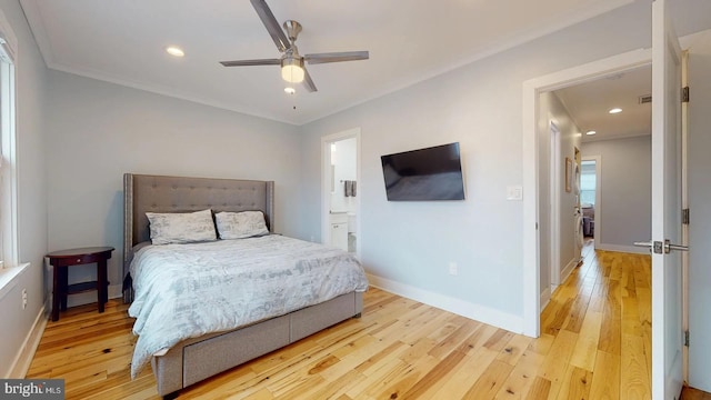4914 3rd St NW, Washington, DC 20011 - bedroom with baseboards, recessed lighting, and light wood-type flooring