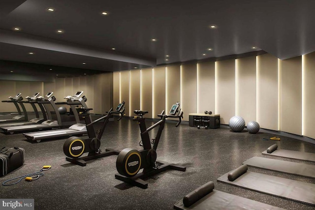 view of gym