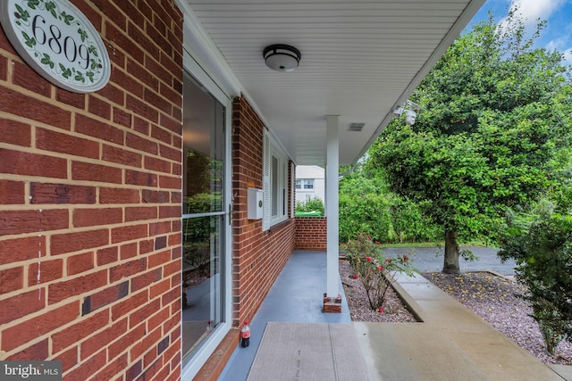 view of patio / terrace featuring a porch