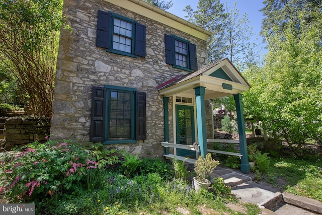 2957 River Rd, New Hope, PA 18938 - view of front of property with stone siding