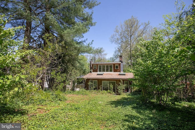 2957 River Rd, New Hope, PA 18938 - back of house featuring a chimney