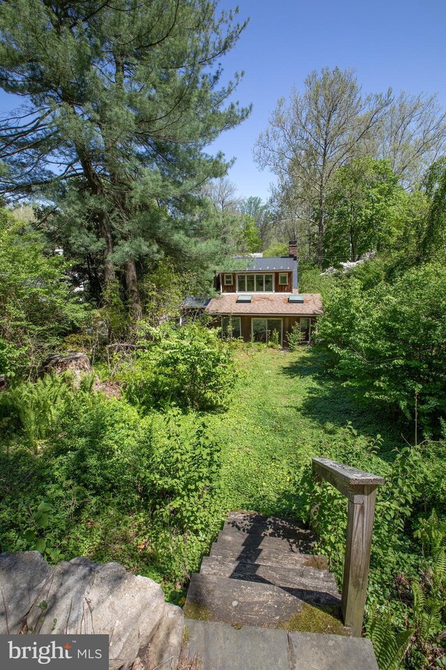 2957 River Rd, New Hope, PA 18938 - view of yard with a wooded view