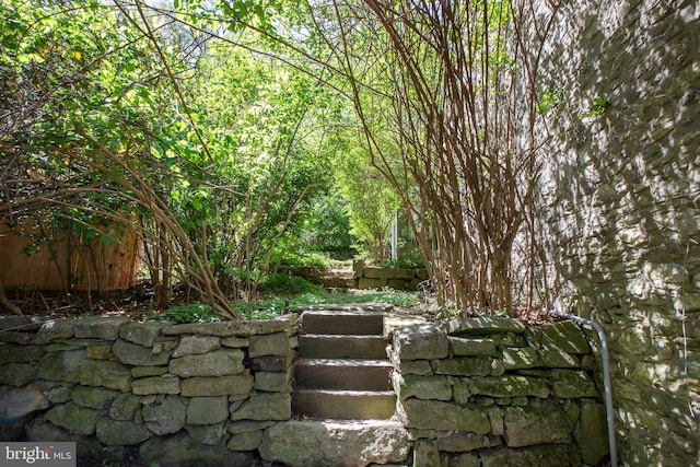 2957 River Rd, New Hope, PA 18938 - exterior space with a wooded view