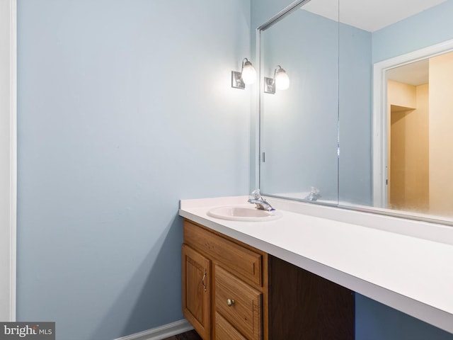 bathroom featuring vanity