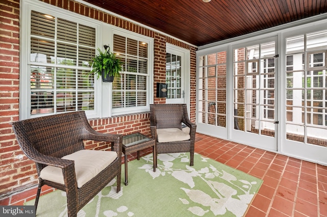 view of sunroom