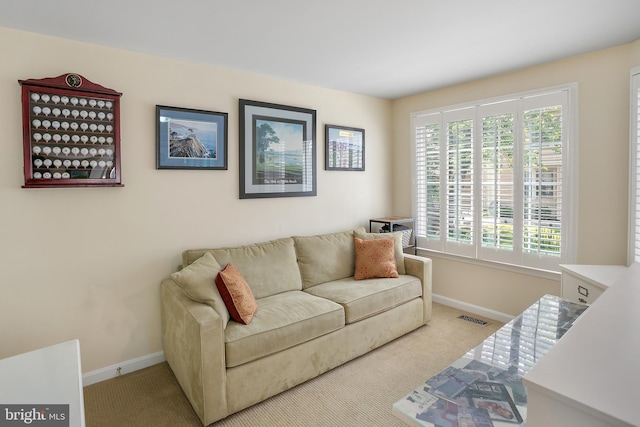 6018 Good Lion Ct, Alexandria, VA 22315 - living area featuring baseboards and carpet