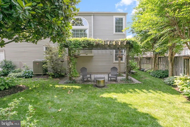 6018 Good Lion Ct, Alexandria, VA 22315 - rear view of house with a patio and cooling unit