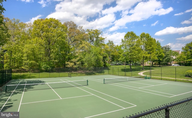 6018 Good Lion Ct, Alexandria, VA 22315 - view of tennis court featuring community basketball court