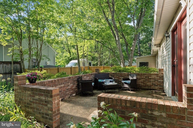 1215 Pine Ave, Shady Side, MD 20764 - view of patio with a fenced backyard and outdoor lounge area