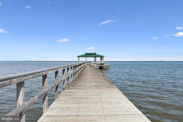 1215 Pine Ave, Shady Side, MD 20764 - dock area featuring a water view and a gazebo