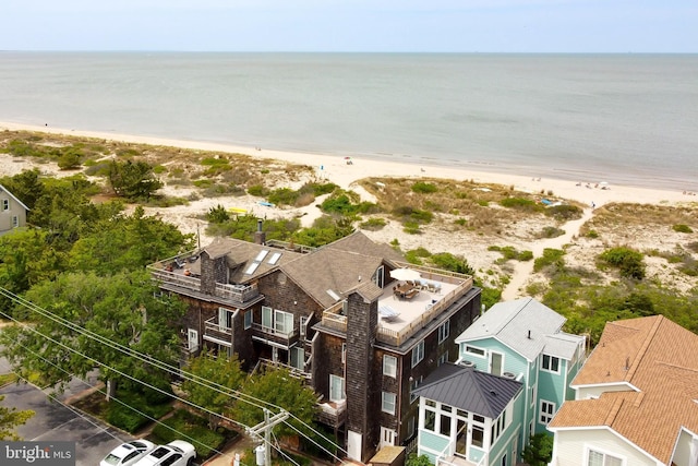 130 Bayview Ave Unit I, Lewes, DE 19958 - drone / aerial view of waterfront with a beach