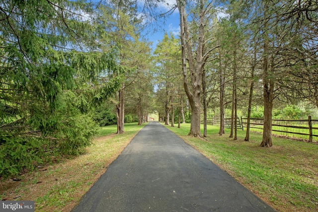 view of road