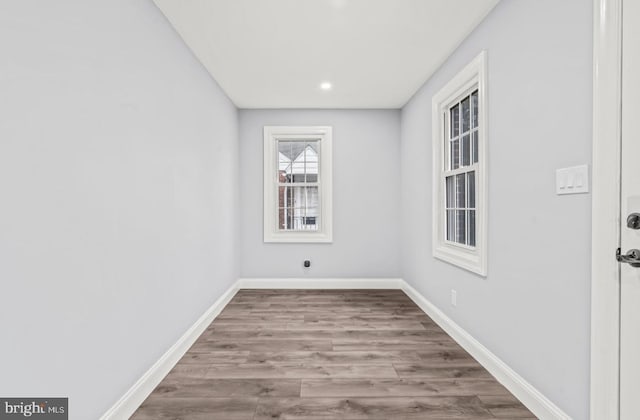 22 Duncan Ave, Westville, NJ 08093 - empty room featuring wood finished floors, baseboards, and recessed lighting