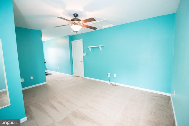 23371 Hosta Ln, California, MD 20619 - carpeted empty room with a ceiling fan and baseboards