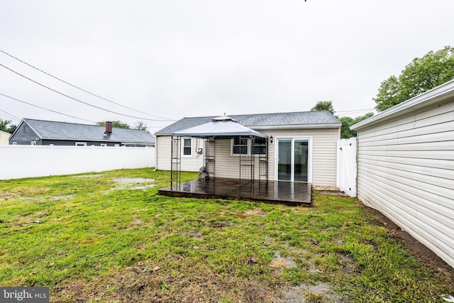 1020 Thomas Rd, Glen Burnie, MD 21060 - back of property with a gazebo and a patio