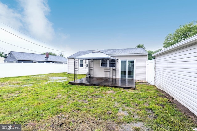 1020 Thomas Rd, Glen Burnie, MD 21060 - back of house with a gazebo and a patio area