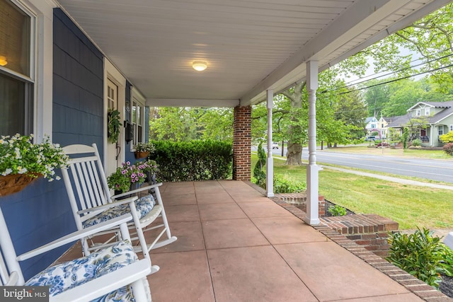 view of patio / terrace featuring a porch