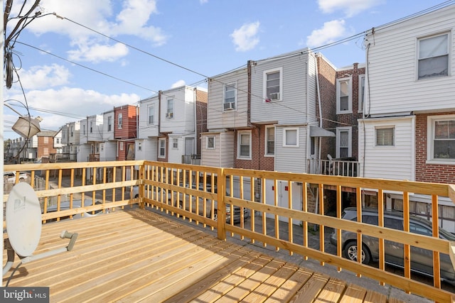 deck featuring a residential view