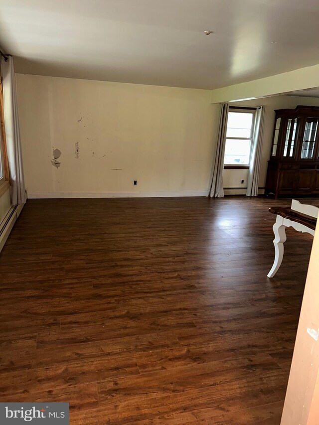 1535 Fieldwood Rd, Southampton, PA 18966 - empty room with dark wood-type flooring and baseboards