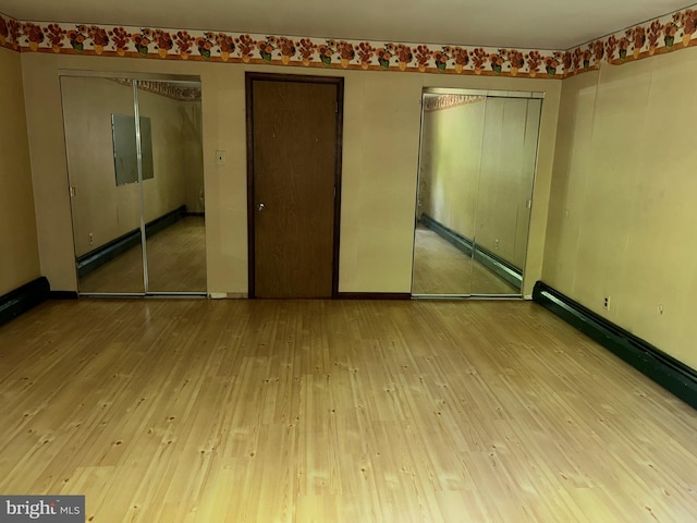 1535 Fieldwood Rd, Southampton, PA 18966 - unfurnished bedroom with hardwood / wood-style flooring, baseboards, and baseboard heating