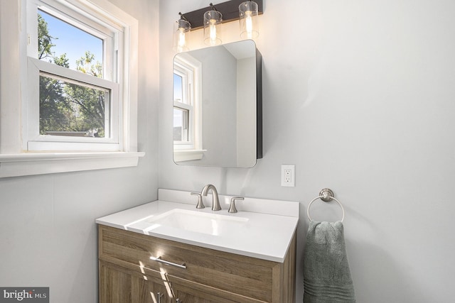 bathroom with vanity