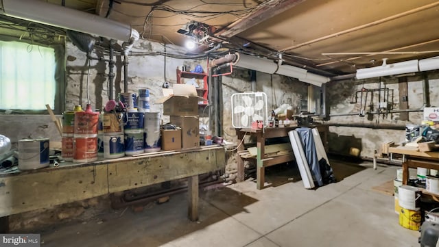 203 E Ferry Rd, Yardley, PA 19067 - basement featuring a workshop area