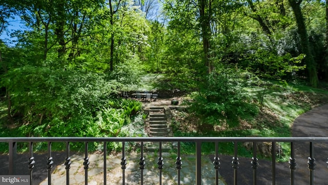 203 E Ferry Rd, Yardley, PA 19067 - balcony featuring stairs