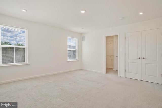 1646 Aster Ln, Hanover, MD 21076 - unfurnished bedroom featuring light carpet, recessed lighting, and baseboards