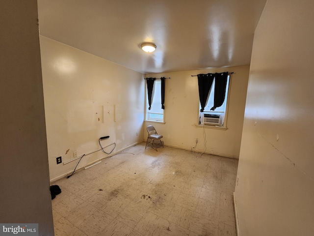 empty room with cooling unit