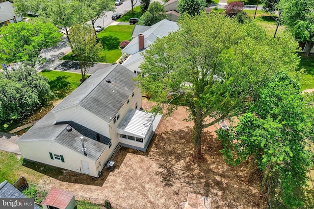 view from above of property