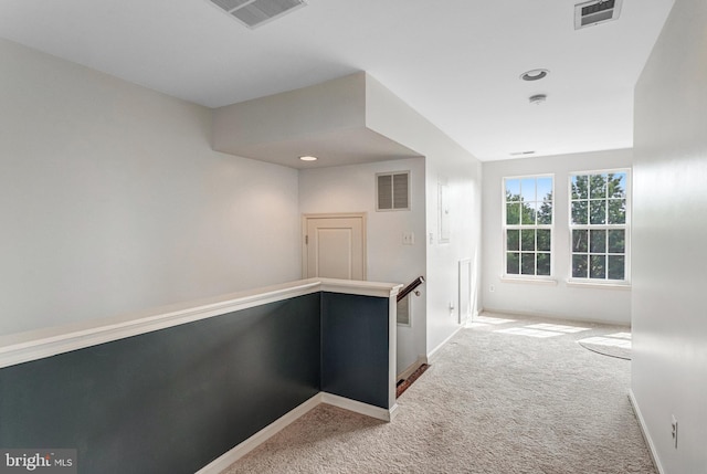 11972 Tygart Lake Dr, Bristow, VA 20136 - hall with carpet floors and recessed lighting