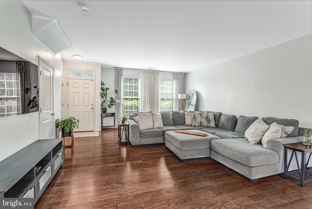 11972 Tygart Lake Dr, Bristow, VA 20136 - living room with dark wood-type flooring