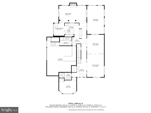 517 Valley View Rd, Towson, MD 21286 - home floor plan