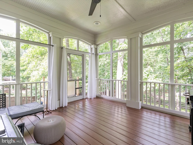14484 Bluff Point Ct, Gainesville, VA 20155 - sunroom / solarium featuring wood-type flooring