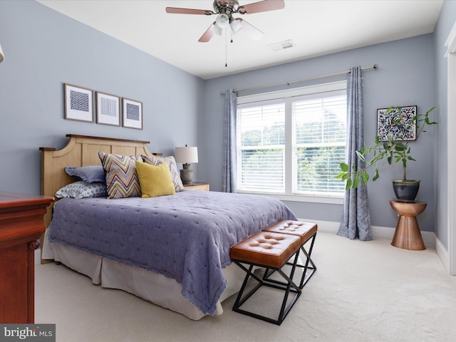 14484 Bluff Point Ct, Gainesville, VA 20155 - bedroom with carpet floors, baseboards, and a ceiling fan