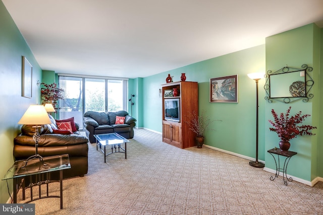 5101 River Rd Unit 811, Bethesda, MD 20816 - living area with carpet and baseboards