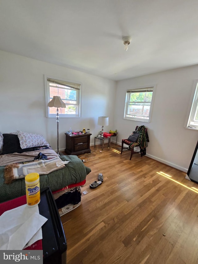105 S Iris St, Alexandria, VA 22304 - bedroom with multiple windows, wood finished floors, and baseboards