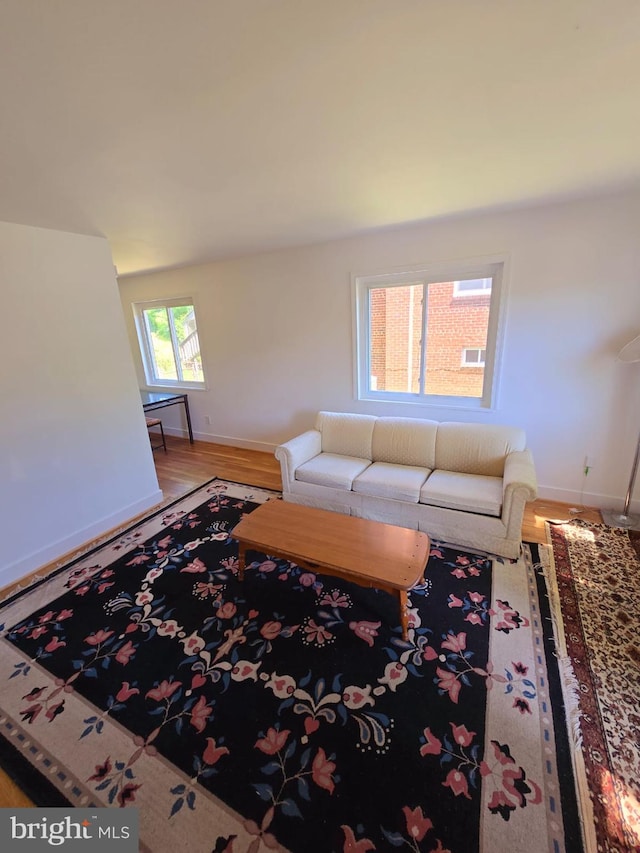 105 S Iris St, Alexandria, VA 22304 - living room with wood finished floors and baseboards