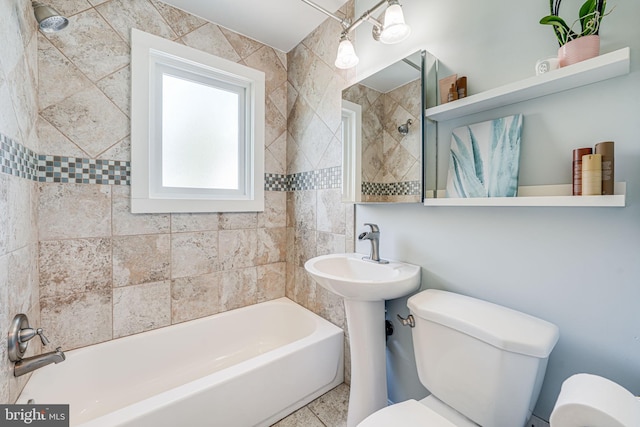 236 Nicholson St NE, Washington, DC 20011 - full bathroom with toilet and shower / bathtub combination