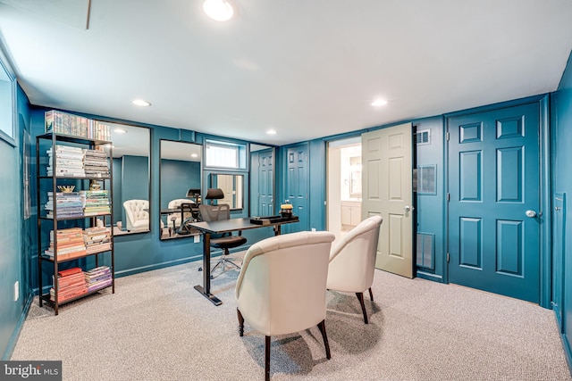 236 Nicholson St NE, Washington, DC 20011 - carpeted office space featuring visible vents and recessed lighting