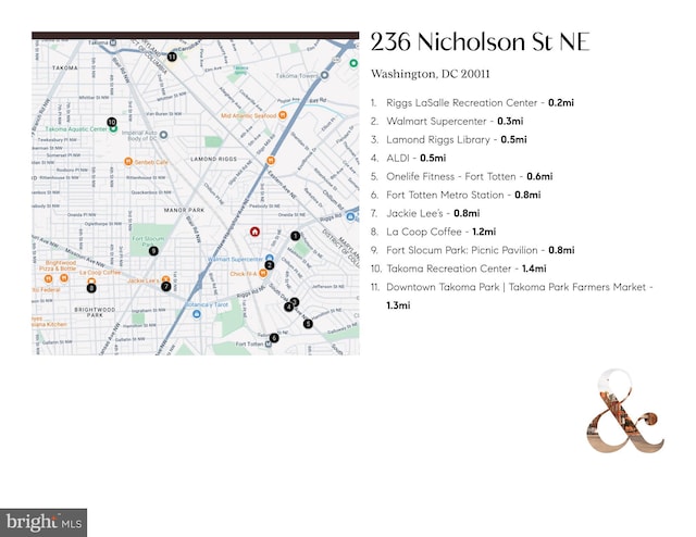236 Nicholson St NE, Washington, DC 20011 - map location