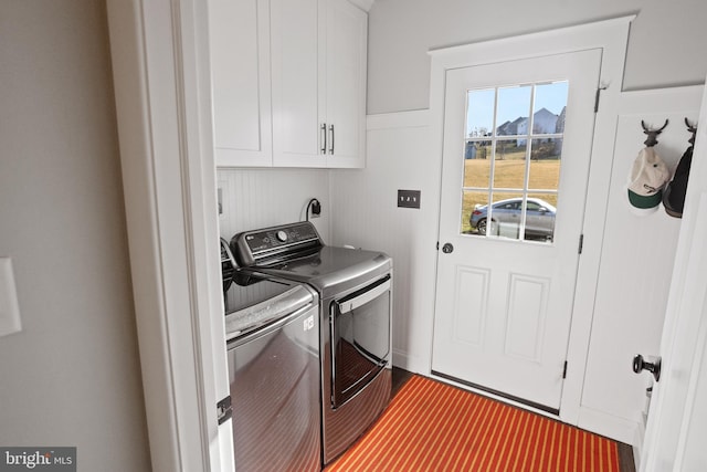 33 Docwill Dr, Barto, PA 19504 - washroom with cabinet space and washing machine and clothes dryer