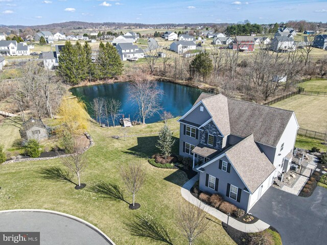 33 Docwill Dr, Barto, PA 19504 - bird's eye view featuring a water view and a residential view