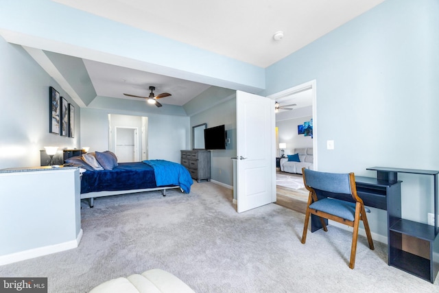 8609 Wintergreen Ct Unit 308, Odenton, MD 21113 - carpeted bedroom with baseboards and a ceiling fan